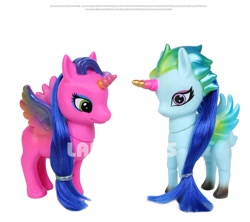 Size: 900x799 | Tagged: safe, imported from derpibooru, oc, oc only, alicorn, pony, bootleg, colored wings, eyeshadow, gradient horn, gradient legs, gradient wings, horn, lanyi, lanyi toys, makeup, no tail, obtrusive watermark, photo, simple background, toy, watermark, white background, wings
