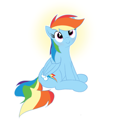 Size: 2071x2227 | Tagged: safe, artist:eels, imported from derpibooru, rainbow dash, pegasus, pony, blushing, c:, cute, dashabetes, high res, looking at you, simple background, smiling, solo, white background