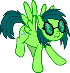 Size: 525x548 | Tagged: safe, artist:pegasski, imported from derpibooru, oc, oc only, pegasus, pony, base used, female, grin, mare, pegasus oc, simple background, smiling, solo, sunglasses, transparent background, wings