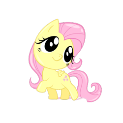 Size: 512x512 | Tagged: safe, imported from derpibooru, fluttershy, pegasus, pony, female, g4, mare, pocket ponies, simple background, solo, transparent background, video game