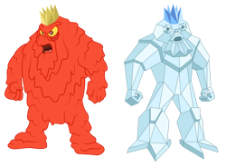 Size: 1600x1178 | Tagged: safe, artist:aleximusprime, imported from derpibooru, lavan, lava demon, flurry heart's story, crown, crystal, crystal lavan, crystalized, diamond, evil, g1, g1 to g4, g1 villains, g4, generation leap, jewelry, lava, monster, redesign, regalia, super dragon warriors