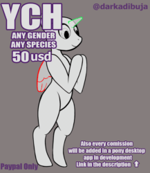 Size: 1200x1381 | Tagged: safe, artist:darka01, imported from derpibooru, oc, alicorn, earth pony, pegasus, pony, unicorn, animated, bipedal, commission, dancing, lucky star, ych animation, ych example, ych sketch, your character here