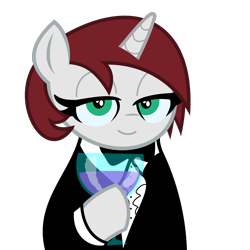 Size: 2048x2048 | Tagged: safe, artist:dtavs.exe, imported from ponybooru, oc, oc only, oc:cotton coax, pony, unicorn, acres avatar, alcohol, bowtie, clothes, female, glass, green eyes, hoof hold, horn, looking at you, mare, simple background, smiling, solo, transparent background, tuxedo, unicorn oc, white coat, wine, wine glass