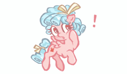 Size: 400x233 | Tagged: safe, artist:fizpup, imported from derpibooru, cozy glow, pegasus, pony, :o, cheek squish, cozybetes, cute, exclamation point, female, filly, open mouth, simple background, solo, squishy cheeks, white background