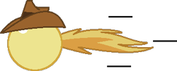 Size: 362x146 | Tagged: safe, artist:mega-poneo, imported from derpibooru, braeburn, earth pony, ball, crossover, hat, male, motion lines, rolling, solo, sonic the hedgehog (series), spin dash, stallion