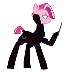 Size: 1280x1387 | Tagged: safe, artist:benpictures1, artist:chedx, edit, imported from derpibooru, pinkie pie, earth pony, pony, comic:the storm kingdom, my little pony: the movie, bad end, command 6, commander pinkie diana pie, crystal of light, inkscape, pinkamena diane pie, solo, vector