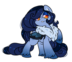 Size: 1164x1008 | Tagged: safe, artist:paperbagpony, imported from derpibooru, oc, oc:tundra, pegasus, long hair, long mane, long tail, makeup, pegasus oc, raised hoof, simple background, transparent background, wings