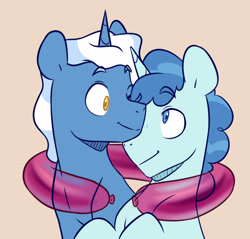 Size: 3140x3008 | Tagged: safe, artist:chub-wub, imported from derpibooru, party favor, pokey pierce, pony, unicorn, balloon, gay, high res, looking at each other, male, nuzzling, one eye closed, pokeyfavor, shipping, stallion, wink