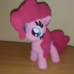 Size: 1080x1080 | Tagged: safe, artist:jbond, imported from derpibooru, pinkie pie, earth pony, pony, female, handmade, irl, mare, photo, photography, plushie, solo