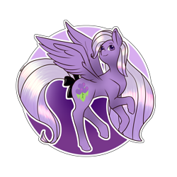 Size: 2160x2160 | Tagged: safe, artist:darmetyt, imported from derpibooru, oc, oc only, oc:yoko, oc:yoko kinawa, anthro, pegasus, pony, bow, high res, long hair, solo, tail bow