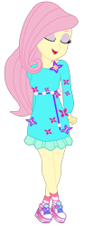 Size: 2034x4466 | Tagged: safe, artist:gmaplay, imported from derpibooru, fluttershy, equestria girls, cute, female, flutercute, full body, geode of fauna, magical geodes, music festival outfit, shyabetes, simple background, solo, transparent background