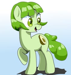 Size: 868x921 | Tagged: safe, artist:vinilyart, imported from derpibooru, oc, oc:sweet avocado, earth pony, solo