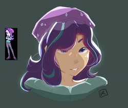 Size: 2480x2102 | Tagged: safe, artist:kaoruyboi, imported from derpibooru, starlight glimmer, human, beanie, hat, high res, humanized, light skin, solo