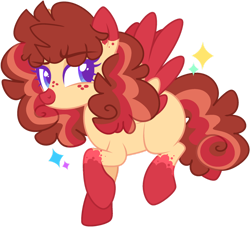 Size: 1280x1163 | Tagged: safe, artist:nelliemuffin, imported from derpibooru, oc, oc only, oc:cheesecake, pegasus, pony, base used, female, mare, solo, two toned wings, wings