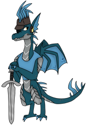 Size: 2799x3966 | Tagged: safe, artist:agdapl, imported from derpibooru, anthro, digitigrade anthro, dragon, crossover, dragonified, high res, male, scout, simple background, species swap, sword, team fortress 2, transparent background, weapon