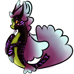 Size: 1000x1000 | Tagged: safe, artist:coffiwi, imported from derpibooru, oc, oc only, seapony (g4), dorsal fin, fin wings, fins, fish tail, flowing tail, looking at you, red eyes, simple background, solo, tail, transparent background, wings