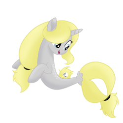 Size: 1280x1280 | Tagged: safe, artist:katelynleeann42, imported from derpibooru, oc, oc only, pony, seapony (g4), unicorn, base used, dorsal fin, female, fish tail, flowing mane, gray eyes, horn, open mouth, seaponified, simple background, smiling, solo, species swap, tail, transparent background, yellow mane