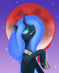 Size: 3080x3808 | Tagged: safe, artist:wild-thunder06, imported from derpibooru, nightmare moon, alicorn, pony, female, high res, long hair, long mane, solo