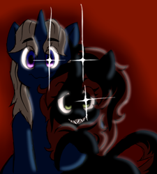 Size: 900x1000 | Tagged: safe, artist:star, imported from derpibooru, oc, oc only, kirin, pony, glowing, glowing eyes, horsin' around, lemon demon, ponified, ponified album cover, spirit phone