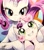 Size: 2654x3010 | Tagged: safe, artist:025aki, imported from derpibooru, rarity, sweetie belle, pony, unicorn, blushing, cute, diasweetes, ear fluff, female, filly, high res, looking at each other, mare, raribetes, sibling love, siblings, sisterly love, sisters, smiling, traditional art