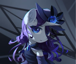 Size: 1600x1353 | Tagged: safe, artist:emeraldgalaxy, imported from derpibooru, rarity, pony, unicorn, clothes, hat, solo