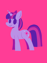 Size: 2048x2732 | Tagged: safe, artist:cyberspit, imported from derpibooru, twilight sparkle, pony, unicorn, cute, eyelashes, female, high res, mare, pink background, simple background, smiling, solo, twiabetes