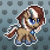 Size: 1024x1024 | Tagged: safe, artist:tony yotes, artist:yotes games, artist:yotesmark, imported from derpibooru, oc, oc only, oc:ponatina, earth pony, eevee, pony, battle gem ponies, eeveelution, pixel art, pokémon, ponymon, solo