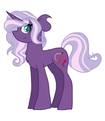 Size: 900x1044 | Tagged: safe, artist:gallantserver, imported from derpibooru, oc, oc only, oc:thespian, pony, unicorn, female, magical lesbian spawn, mare, offspring, parent:tempest shadow, parent:trixie, simple background, solo, transparent background