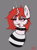Size: 2807x3745 | Tagged: safe, artist:zuzya, imported from derpibooru, oc, oc only, pony, unicorn, choker, cigarette, cigarette smoke, high res, solo