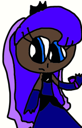 Size: 664x1038 | Tagged: safe, artist:sugarbugjewelpet, imported from derpibooru, princess luna, human, 1000 hours in ms paint, female, humanized, solo, watch