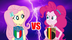 Size: 1280x720 | Tagged: safe, imported from ponybooru, fluttershy, pinkie pie, equestria girls, belgium, euro 2020, italy