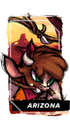 Size: 380x670 | Tagged: safe, artist:alts-art, imported from derpibooru, arizona cow, cow, them's fightin' herds, arizona (tfh), community related, lasso, rope, simple background, transparent background