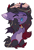 Size: 720x1049 | Tagged: safe, alternate version, artist:arctic-fox, imported from derpibooru, oc, oc only, oc:rivibaes, alicorn, bat pony, bat pony alicorn, pony, succubus, succubus pony, unicorn, alternate character, bat wings, bell, bell collar, chibi, collar, hand, head pat, horn, pat, simple background, solo, transparent background, wings