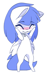Size: 655x1013 | Tagged: safe, alternate version, artist:arctic-fox, imported from derpibooru, oc, oc only, oc:snow pup, pegasus, pony, alternate character, chibi, collar, simple background, solo, transparent background