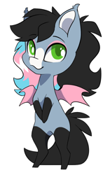 Size: 768x1223 | Tagged: safe, alternate version, artist:arctic-fox, imported from derpibooru, oc, oc only, oc:starskipper, bat pony, pony, alternate character, bat pony oc, bat wings, chibi, simple background, solo, transparent background, wings