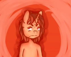 Size: 1024x820 | Tagged: safe, artist:0blackster, artist:ranillopa, imported from derpibooru, oc, oc only, pony, unicorn, angry, bedroom eyes, digital art, female, horn, mare, simple background, solo, unamused