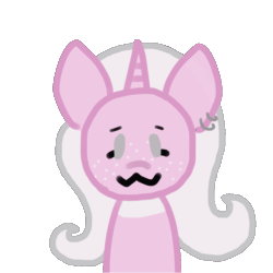 Size: 1000x1000 | Tagged: safe, artist:bloodysticktape, imported from derpibooru, oc, oc only, oc:floports, pony, unicorn, animated, heart, not fluttershy, simple background, transparent background