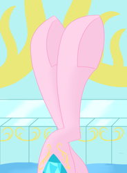 Size: 1750x2378 | Tagged: safe, artist:cycrus, imported from derpibooru, princess cadance, alicorn, pony, female, fetish, hoof fetish, legs, legs in air, mare, pictures of legs, solo, swimming pool, underhoof