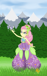 Size: 540x866 | Tagged: safe, artist:srntee, imported from derpibooru, fluttershy, bird, equestria girls, base used, clothes, pants, solo