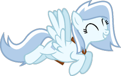 Size: 729x458 | Tagged: safe, artist:pegasski, imported from derpibooru, oc, oc only, pegasus, pony, base used, clothes, eyelashes, female, flying, grin, mare, pegasus oc, scarf, simple background, smiling, transparent background, wings