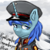 Size: 2800x2800 | Tagged: safe, artist:tekggd, imported from derpibooru, oc, oc only, oc:rainy blaze, pony, unicorn, equestria at war mod, bust, clothes, female, hat, high res, mare, portrait, uniform