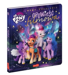 Size: 455x500 | Tagged: safe, imported from derpibooru, izzy moonbow, pipp petals, sunny starscout, zipp storm, earth pony, pegasus, pony, unicorn, spoiler:g5, book, book cover, bridlewood, cover, female, g5, harpercollins, mare, my little pony logo, official, polish