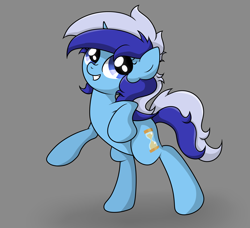 Size: 3328x3029 | Tagged: safe, artist:background basset, imported from derpibooru, minuette, pony, unicorn, bipedal, gray background, high res, simple background, solo