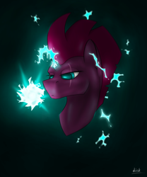 Size: 2500x3000 | Tagged: safe, artist:diskrt, imported from derpibooru, tempest shadow, pony, unicorn, high res, solo