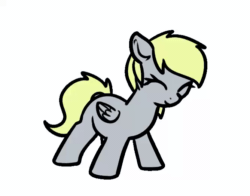 Size: 668x524 | Tagged: safe, artist:neuro, derpy hooves, pegasus, pony, animated, dancing, eyes closed, female, gif, headbob, mare, simple background, smiling, solo, white background, wings