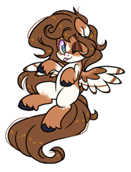 Size: 852x1122 | Tagged: safe, artist:paperbagpony, imported from derpibooru, oc, oc:mabel, pegasus, pony, long hair, long tail, multicolored hair, one eye closed, pegasus oc, simple background, tongue out, transparent background, unshorn fetlocks, wings, wink