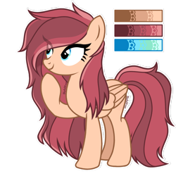 Size: 1448x1448 | Tagged: safe, artist:skyfallfrost, imported from derpibooru, oc, oc only, earth pony, pegasus, pony, female, mare, redesign, simple background, solo, transparent background