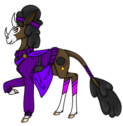 Size: 1991x2048 | Tagged: safe, artist:agdapl, imported from derpibooru, abada, bicorn, pony, clothes, cloven hooves, crossover, curved horn, demoman, eyelashes, horn, male, multiple horns, ponified, raised hoof, simple background, solo, species swap, team fortress 2, transparent background