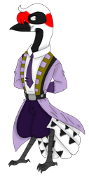 Size: 1802x3548 | Tagged: safe, artist:agdapl, imported from derpibooru, anthro, bird, clothes, male, medic, necktie, simple background, solo, species swap, team fortress 2, transparent background