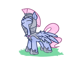 Size: 680x540 | Tagged: safe, artist:neuro, imported from derpibooru, oc, oc only, crystal pony, pegasus, pony, cute, female, guardsmare, mare, royal guard, simple background, transparent background